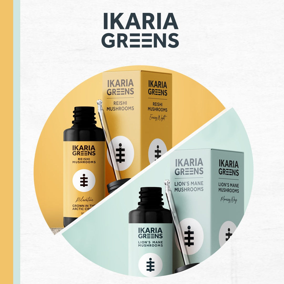 Pack dúo mañana + noche: 1x Melena de león + 1x Reishi